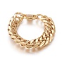 201 Stainless Steel Wheat Chain Bracelets, with Bayonet Clasps