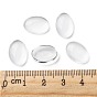 Cabochons de verre transparent, cabochon ovale en verre clair pour camée photo pendentif artisanat fabrication de bijoux