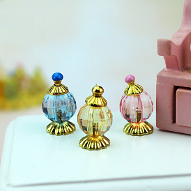 Mini Acrylic Perfume Bottle Model, Miniature Dollhouse Decorations Accessories