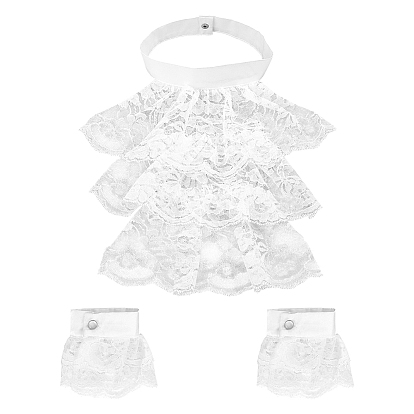Ensembles de faux cols et surmanches en dentelle amovibles, accessoires de vêtement diy