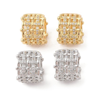 Серьги-манжеты из латуни с микропаве и прозрачным циркониевым покрытием для женщин, без кадмия и без свинца, долговечный, c-образный