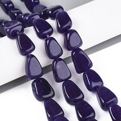 Бусины из натурального белого нефрита, треугольные, окрашенные