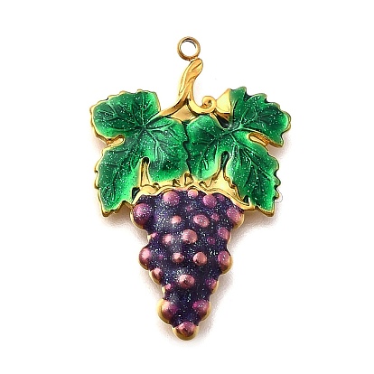 304 нержавеющей стальной эмали подвески, виноградное очарование, золотые