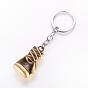 Alloy Keychain, Boxing Glove, with Iron Findings