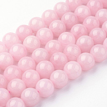 Natural Rose Quartz Bead Strands, Round