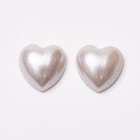 Cabochons de perles acryliques, cœur