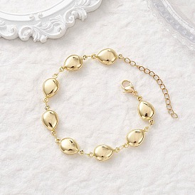 304 Браслеты из нержавеющей стали в форме капли с звеньями для женщин