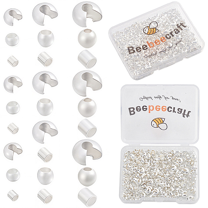 DIY Findings Kits, including Brass Beads and Brass Crimp Beads Covers