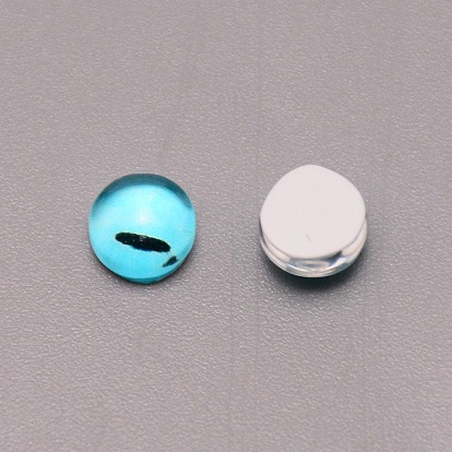 Resin Cabochons, Half Round/Eye
