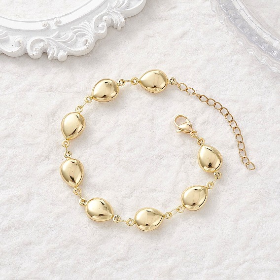 304 Браслеты из нержавеющей стали в форме капли с звеньями для женщин