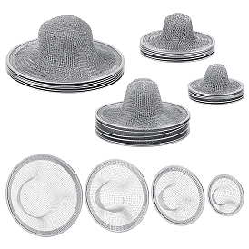 24 pièces 4 styles siphon de sol en acier inoxydable