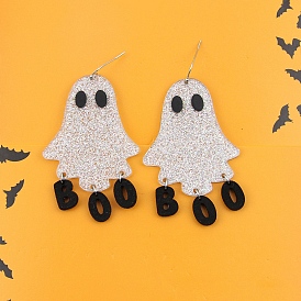Акриловые серьги болтаться, призрак