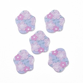 Acrylic Cabochons, for Hair Pins, Hair & Earrings Accessories, Flower