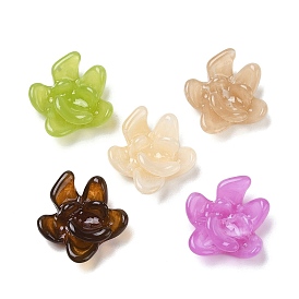 Opaque Resin Decoden Cabochons, Flower