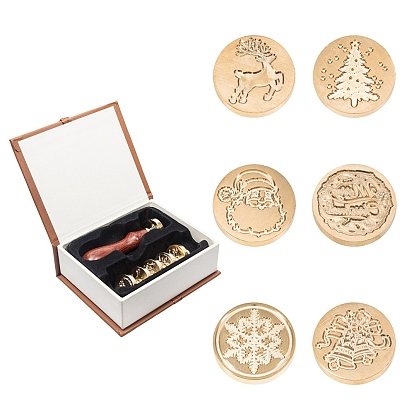 DIY Scrapbook, Brass Wax Seal Stamp and Wood Handle Sets