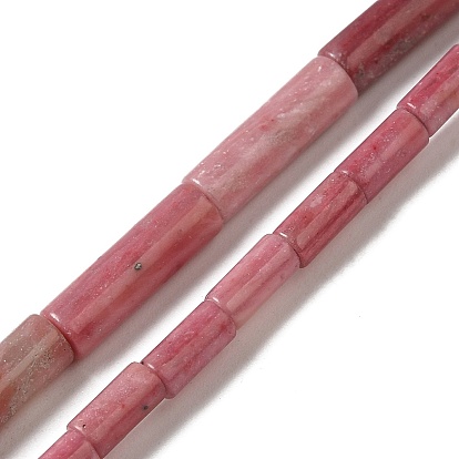 Природные родонит бисер нитей, колонка