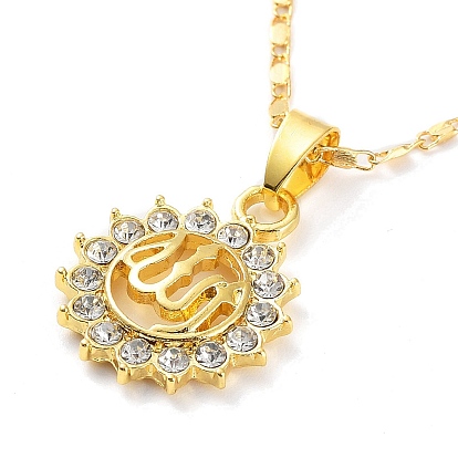 Alloy Rhinestone Pendant Necklaces