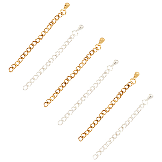 304 Stainless Steel Chain Extender, Soldered Chains