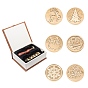 DIY Scrapbook, Brass Wax Seal Stamp and Wood Handle Sets