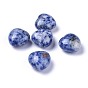 Natural Blue Spot Jasper Heart Love Stone, Pocket Palm Stone for Reiki Balancing
