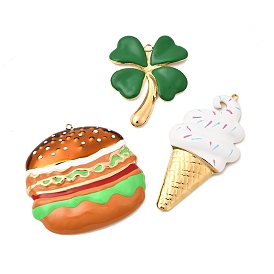 304 подвески из нержавеющей стали, с эмалью, золотые