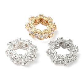 Латуни кубического циркония европейские шарики, долговечный, бусины с большим отверстием