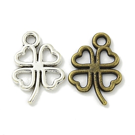 Tibetan Style Alloy Pendants, Lead Free & Cadmium Free, Clover