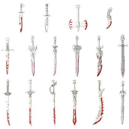 32 шт 16 стили подвески из сплава эмали, разнообразные