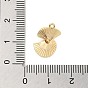Brass Micro Pave Clear Cubic Zirconia Pendants, Spiral