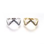 Adjustable Brass Micro Pave Cubic Zirconia Finger Rings