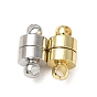 Brass Magnetic Clasps, Column, Cadmium Free & Lead Free, Rack Plating, Long-Lasting Plated