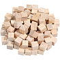 Unfinished Pine Woods Block, Cube