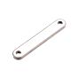 201 Stainless Steel Links/Connectors, Oval, 40x7mm, Hole: 3mm