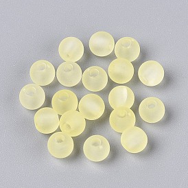 Прозрачные акриловые имитации желейных бусин, круглые