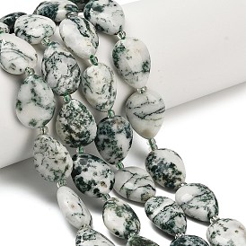 Натурального дерева агат бисер нитей, слеза, с бисером