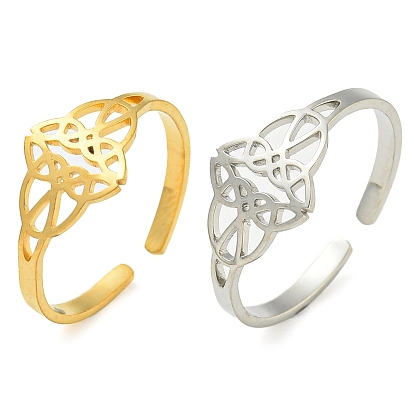 304 регулируемые открытые кольца из нержавеющей стали, модные украшения для рук