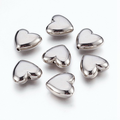 CCB Plastic Beads, Heart