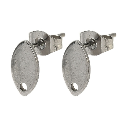 304 Выводы серьги из нержавеющей стали шпилька, с петлей, лошадиный глаз 