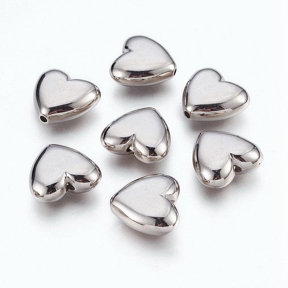 CCB Plastic Beads, Heart