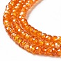 Cubic Zirconia Bead Strands, Faceted Rondelle
