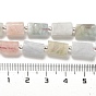 Natural Morganite Beads Strands, with Seed Beads, Faceted, Column