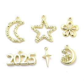 Alloy Pendants, Golden/Stainless Steel Color