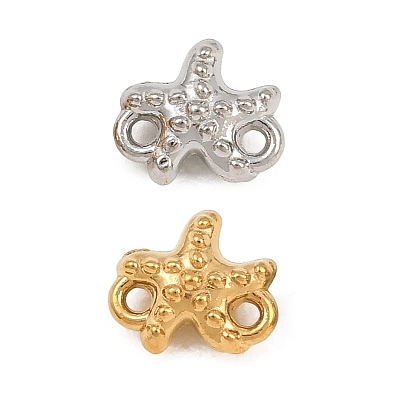 304 Stainless Steel Connector Charms, Starfish Links