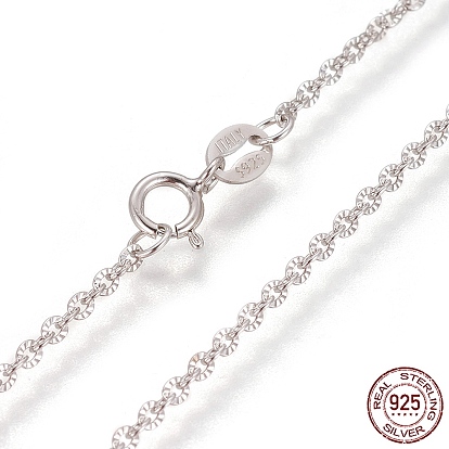 925 колье из стерлингового серебра, с застежками пружинного кольца, 