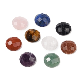 Gemstone Cabochons, Half Round/Dome, Faceted