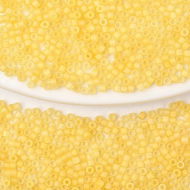 10g цилиндрические бусины, матовые абы цвет, круглое отверстие, единый размер