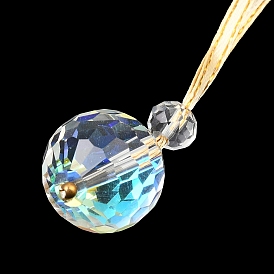 Украшение подвески из стеклянного шара, Рождественская елка с веревкой, подвесное украшение