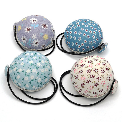 Flower Pattern Handmade Needle Pin Cushions, Pincushions for Needlework