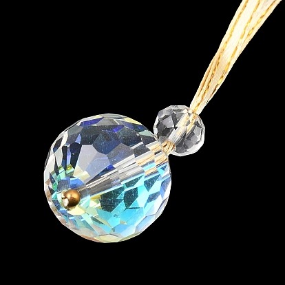 Украшение подвески из стеклянного шара, Рождественская елка с веревкой, подвесное украшение