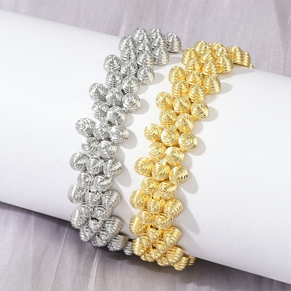 Латунные браслеты для женщин, конус, долговечный, без кадмия и без свинца, стойки покрытие